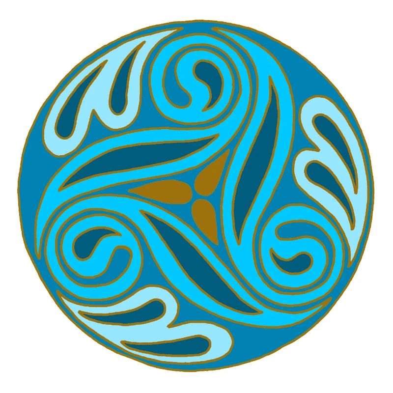 Sphère celte Bleue
