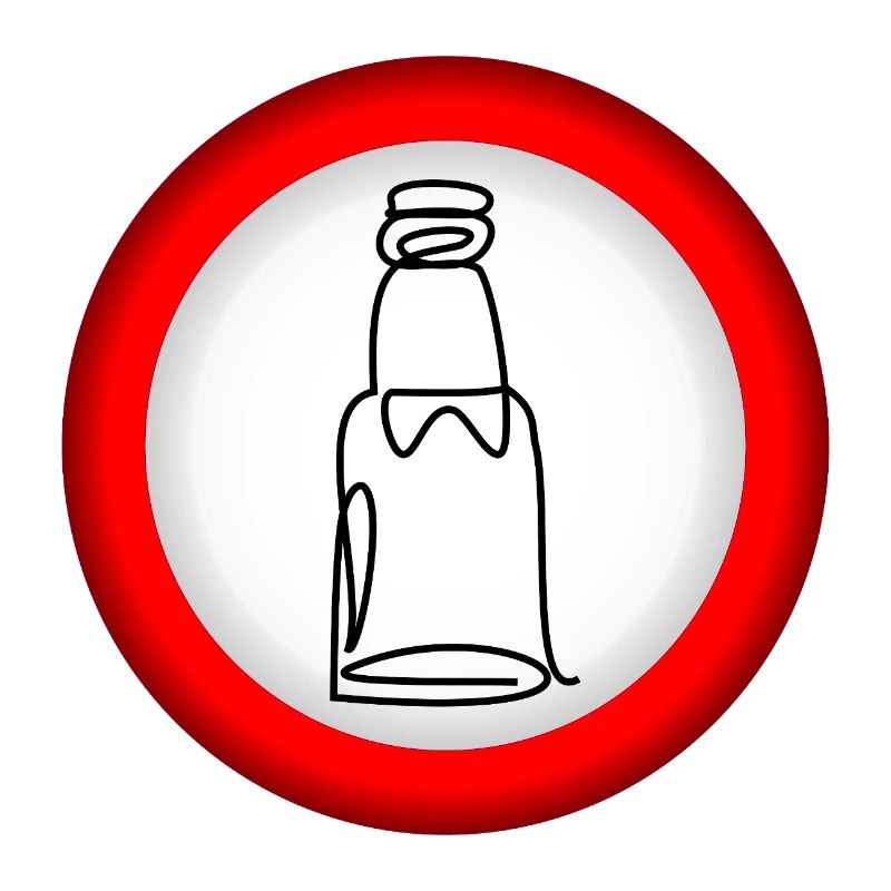 VERBOT BIERFLASCHE