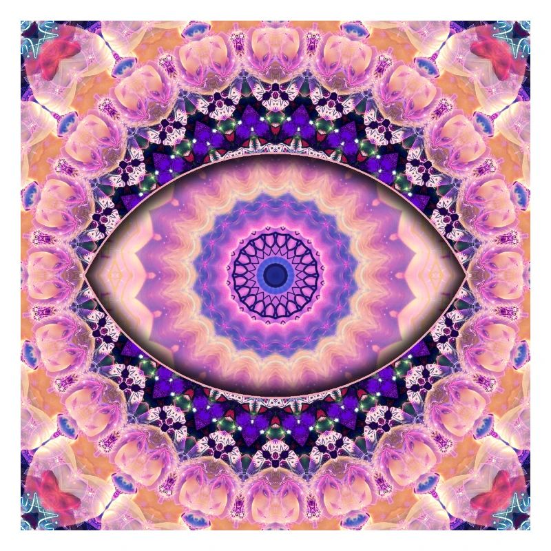 Kaleidoscopic eye mandala