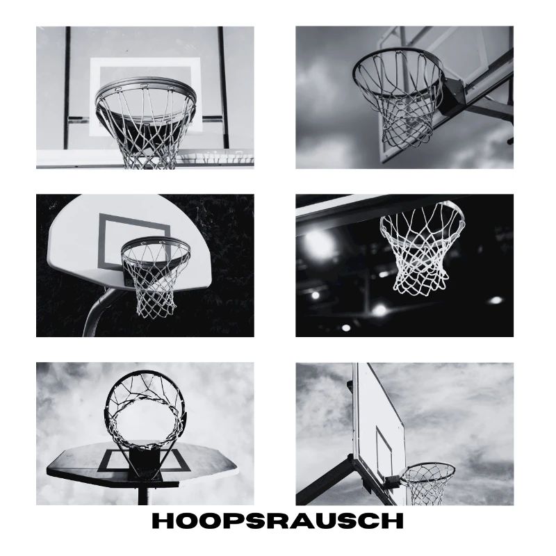 Hoopsrausch BW Collage