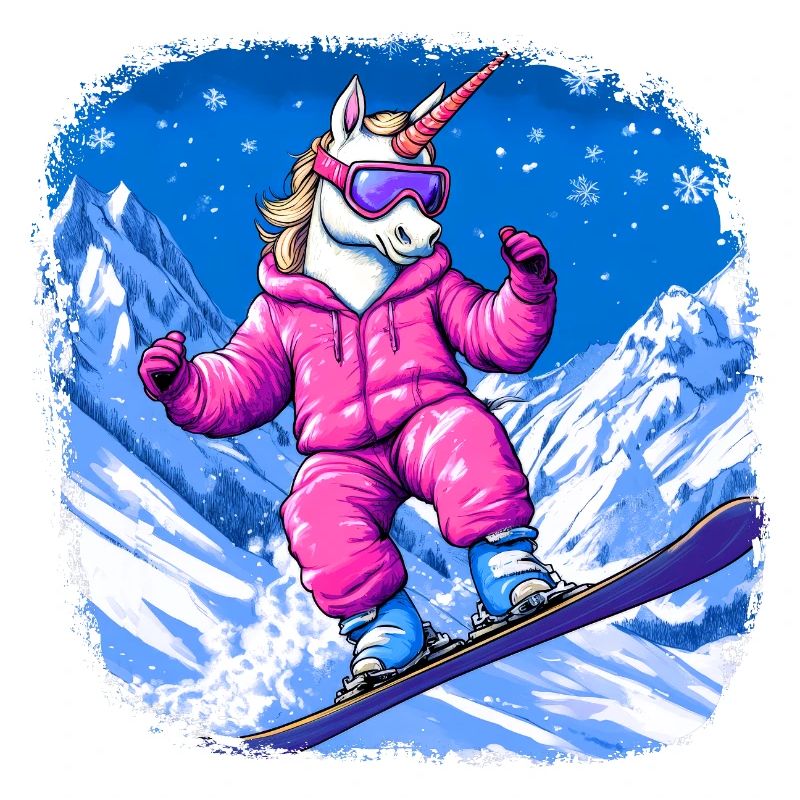 Einhörner Snowboard