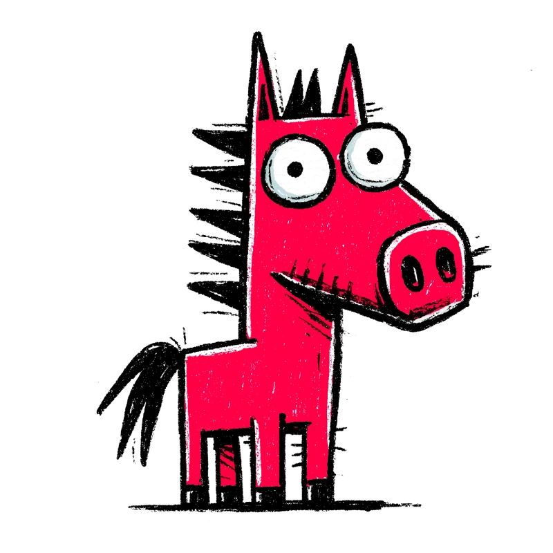 Kunterbuntes Pony-Doodle