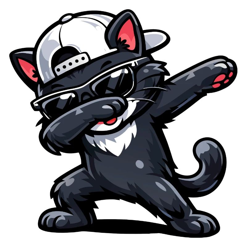 Dabbing Cat