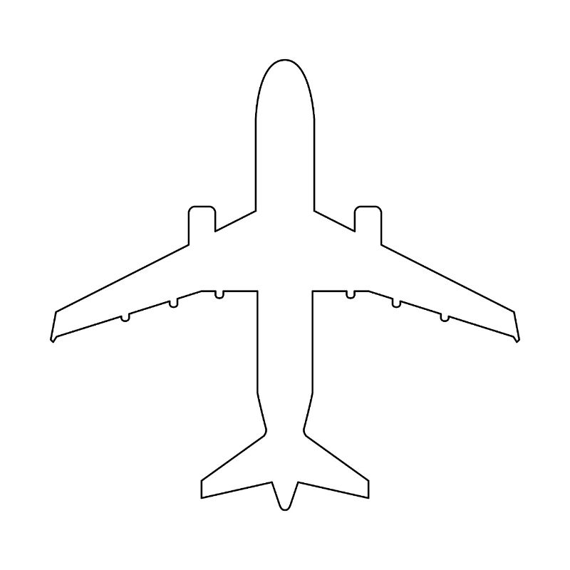 Flugzeugumriss
