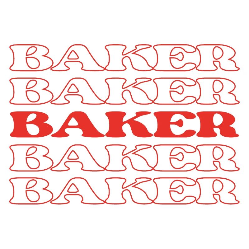 Baker Pastry Chef Bakeshop Worker Dough Puncher