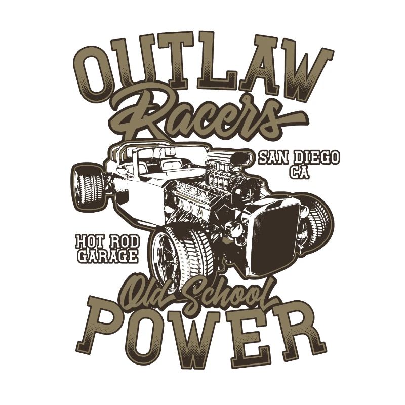 Hot Rod - Voitures de course classiques - lumineuses