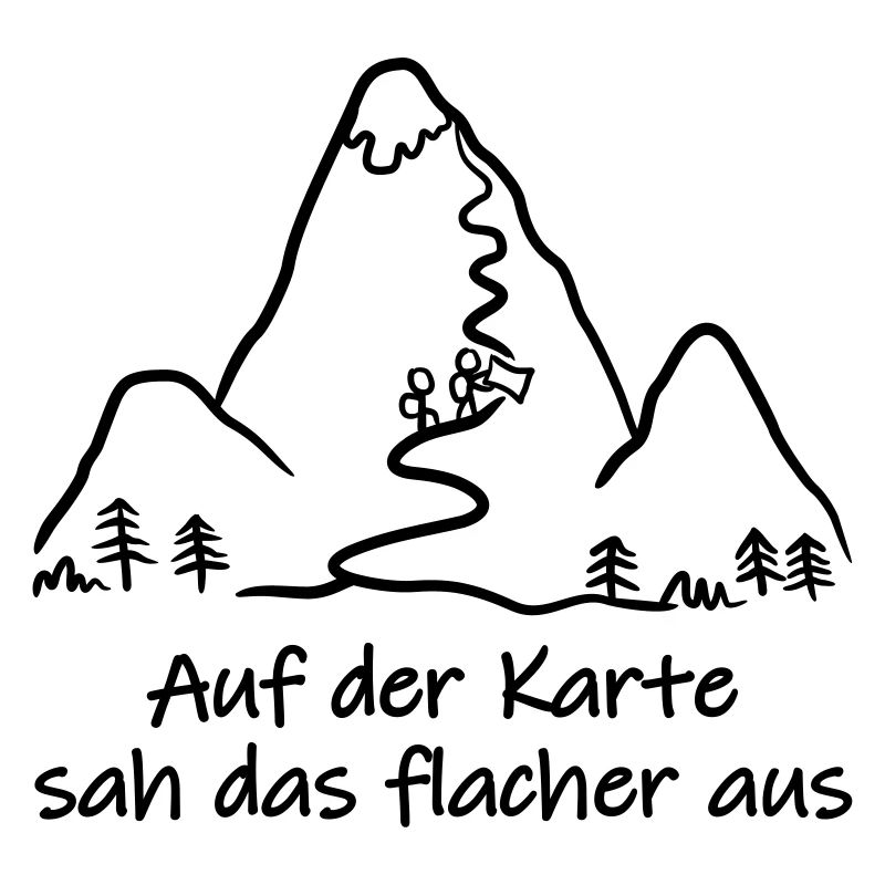 Bergsteiger, Wanderer am Berg