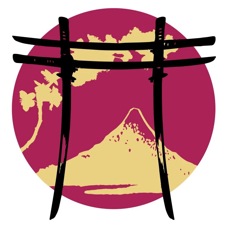 Japanischer Bogen Torii