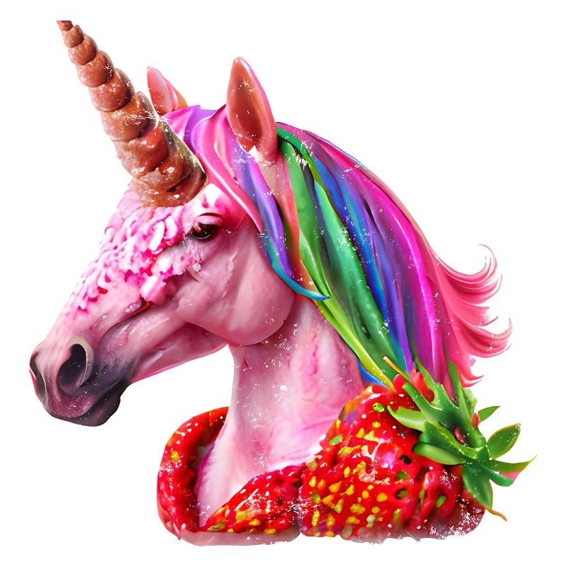 Erdbeer Einhorn Design
