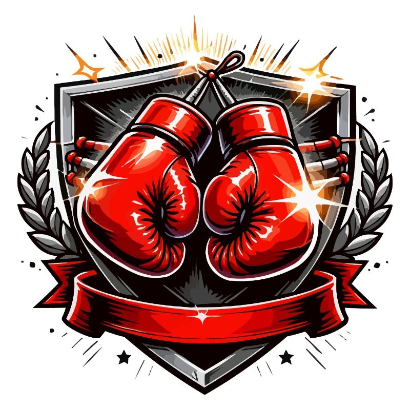 Conception de l’emblème du gant de boxe