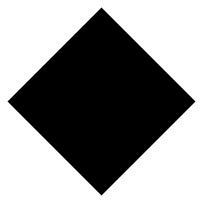 Square gift, geometry area square black