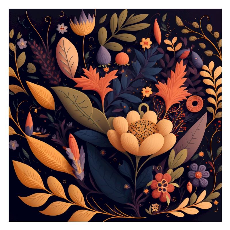 Botanicals Flower Pattern