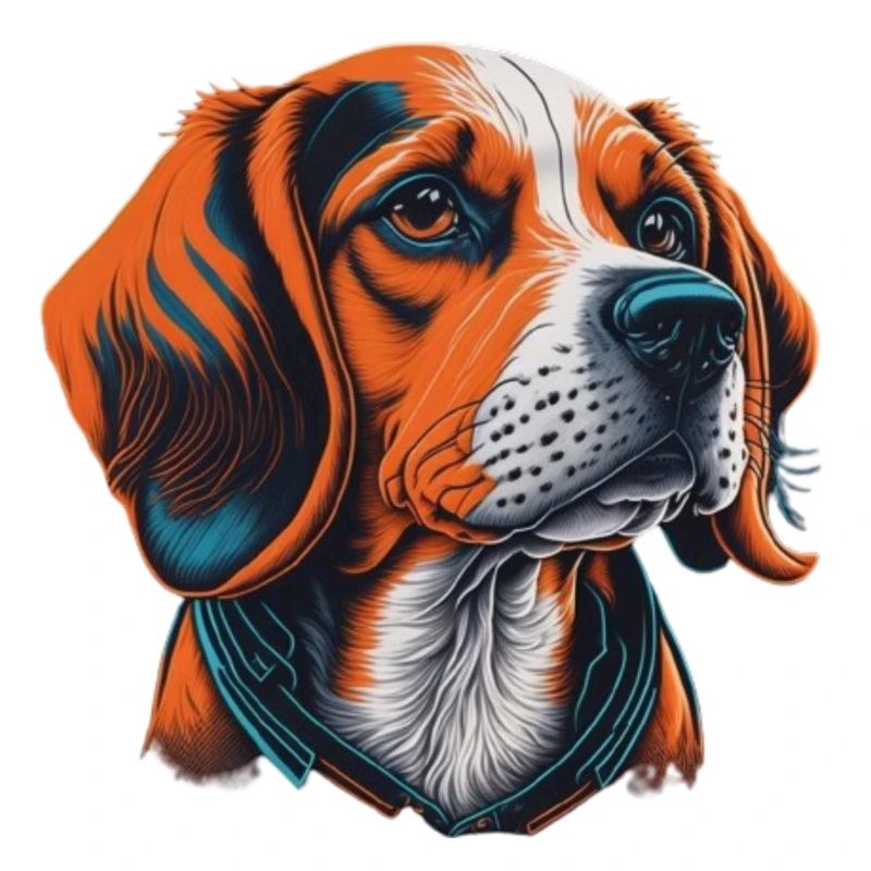 Tête de beagle