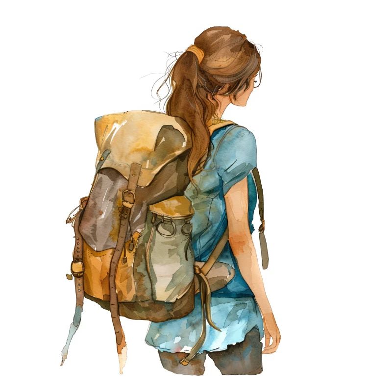 Backpacker T-Shirt Rucksackreise Sabbatical