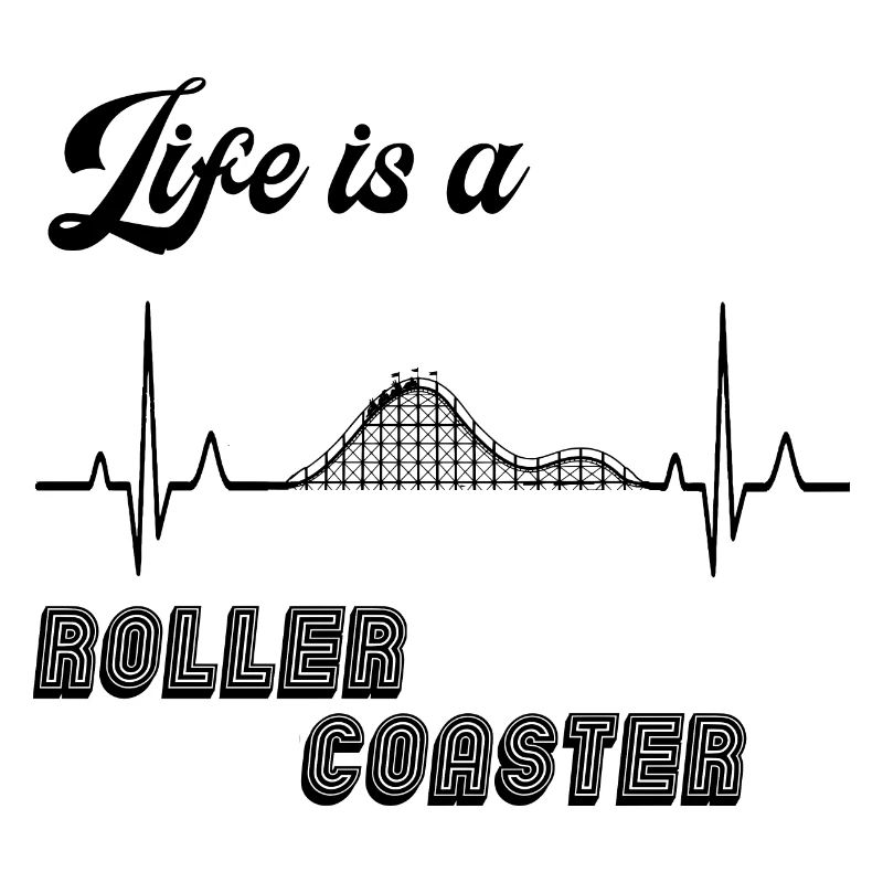 Roller Coaster / Heartbeat / ECG - Idée de cadeau