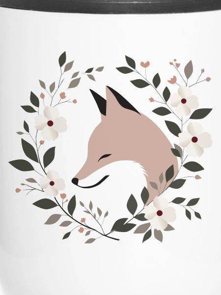 Fuchs mit Blumen