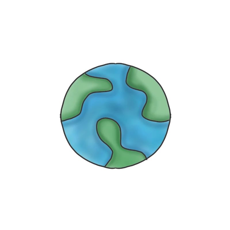 terre planète image logo conception graphique bleu vert mer