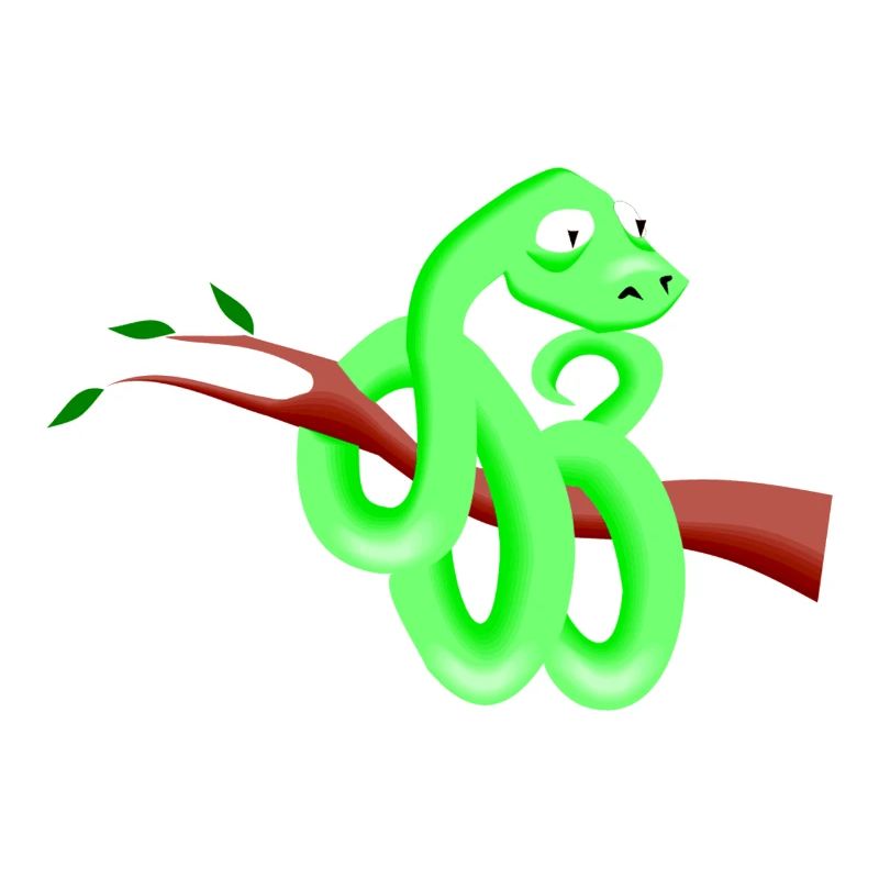 Schlangen Comic Kinder Geschenk Niedlich Python