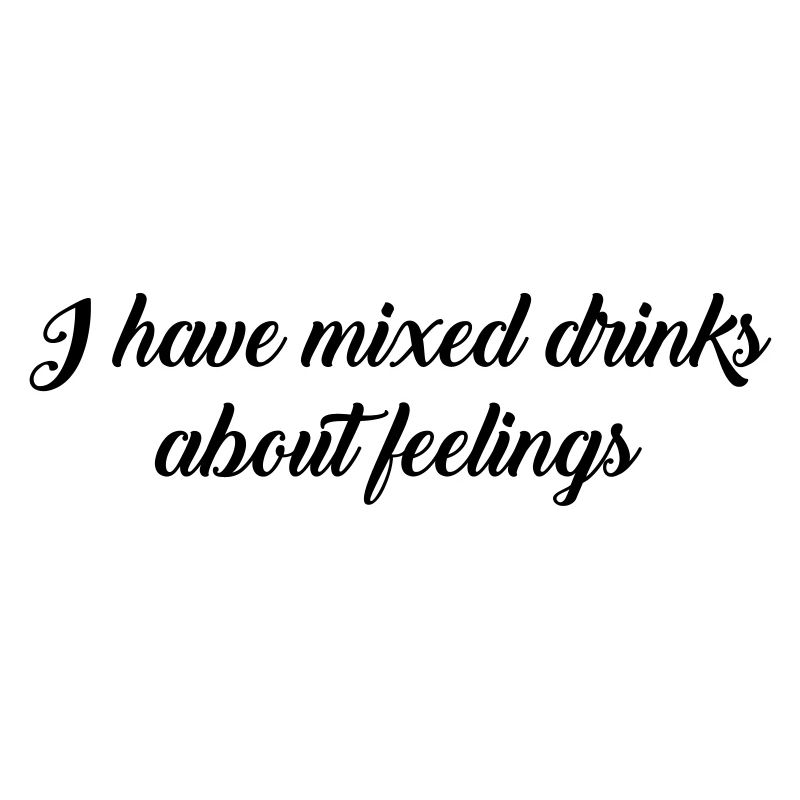 mixed drinks text