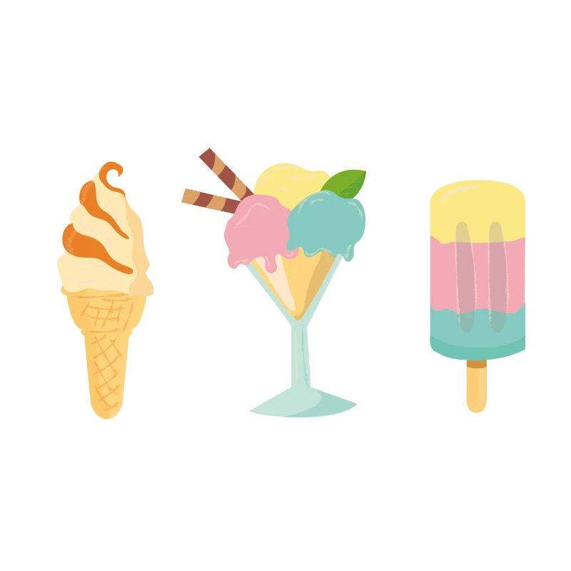 conception d'été de glace