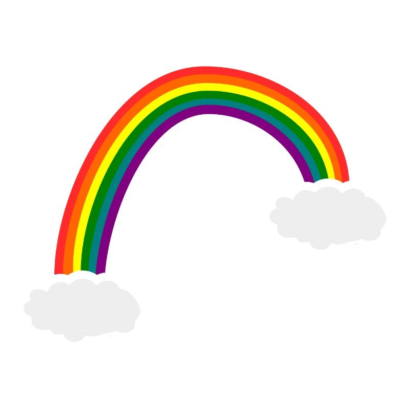 Rainbow clouds