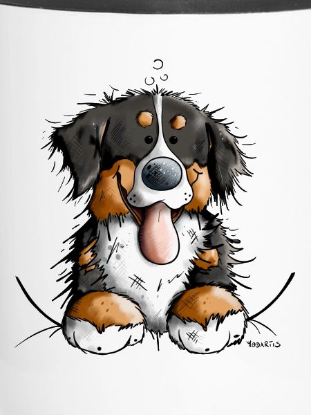 Glücklicher Berner Sennenhund