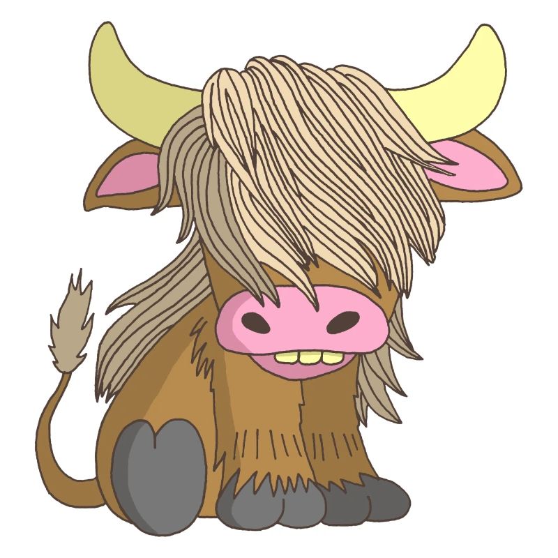 Vache à poil long