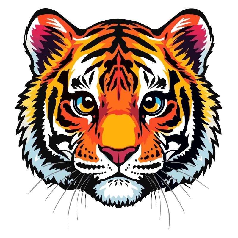Niedlicher Tigerkopf 