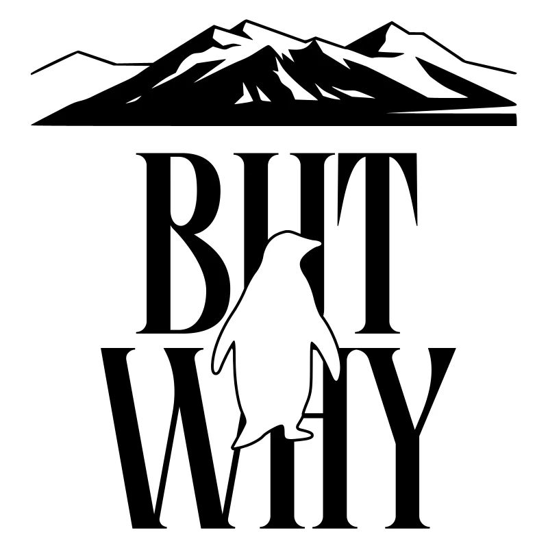 But Why Penguin Meme Minimalist Art