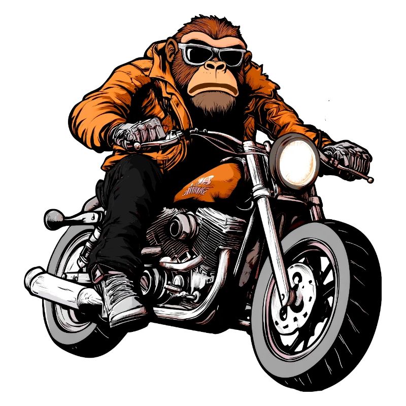 Motorrad Affe
