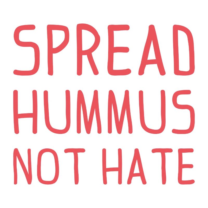 Spread hummus not hate vegan gift