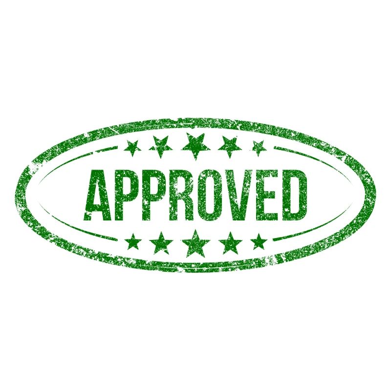 Approved Approved Tested Recognized Stamp