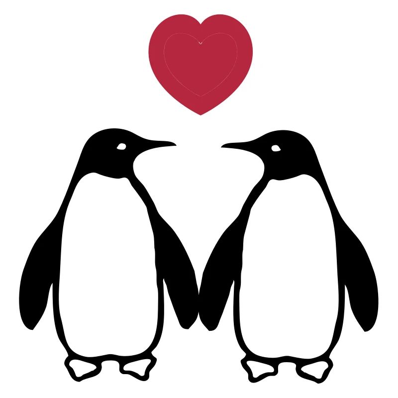 Verliebte Pinguine