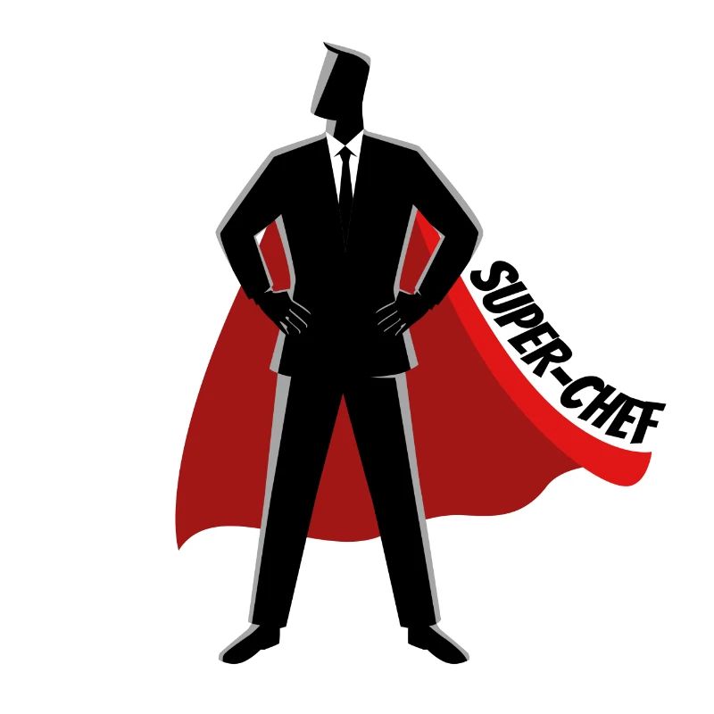 Chef Superheld Geschäftsführerr CEO