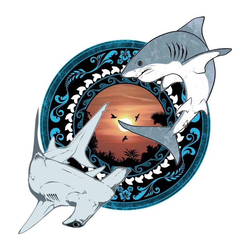 Hammerhead Great White Shark Hawaiian