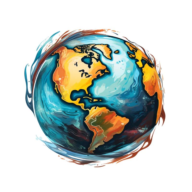 Globe en mouvement