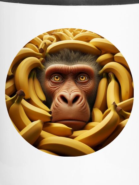 Affe mit Bananen
