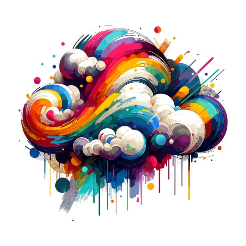 Colorful colorful cloud