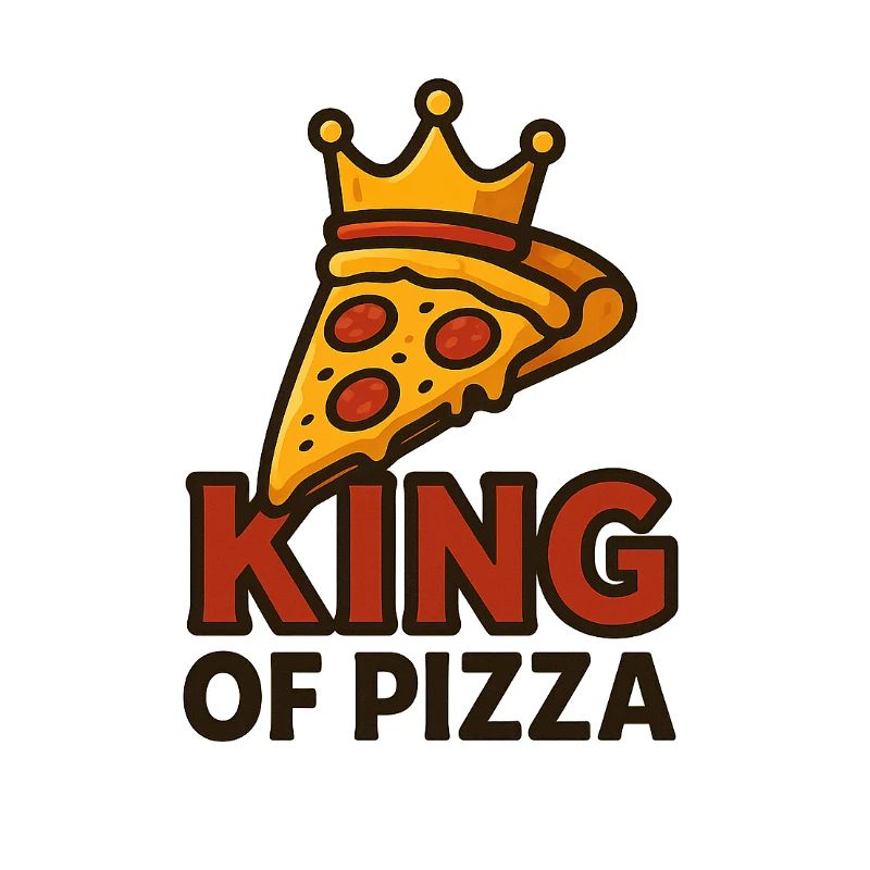 König der Pizza mit Krone