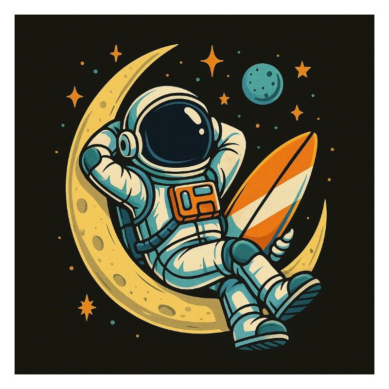 Mondkosmos Astro Surfer