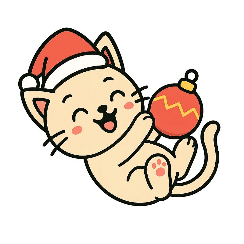 Kätzchen Weihnachtsspaß Weihnachtskugel