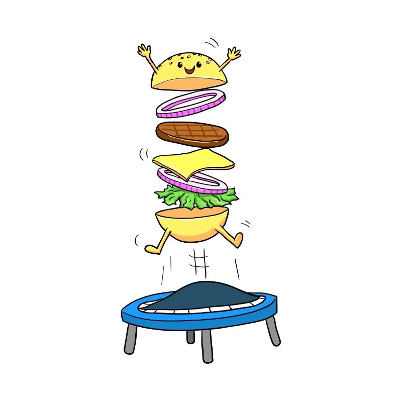Burger Hamburger Cheeseburger Jumping