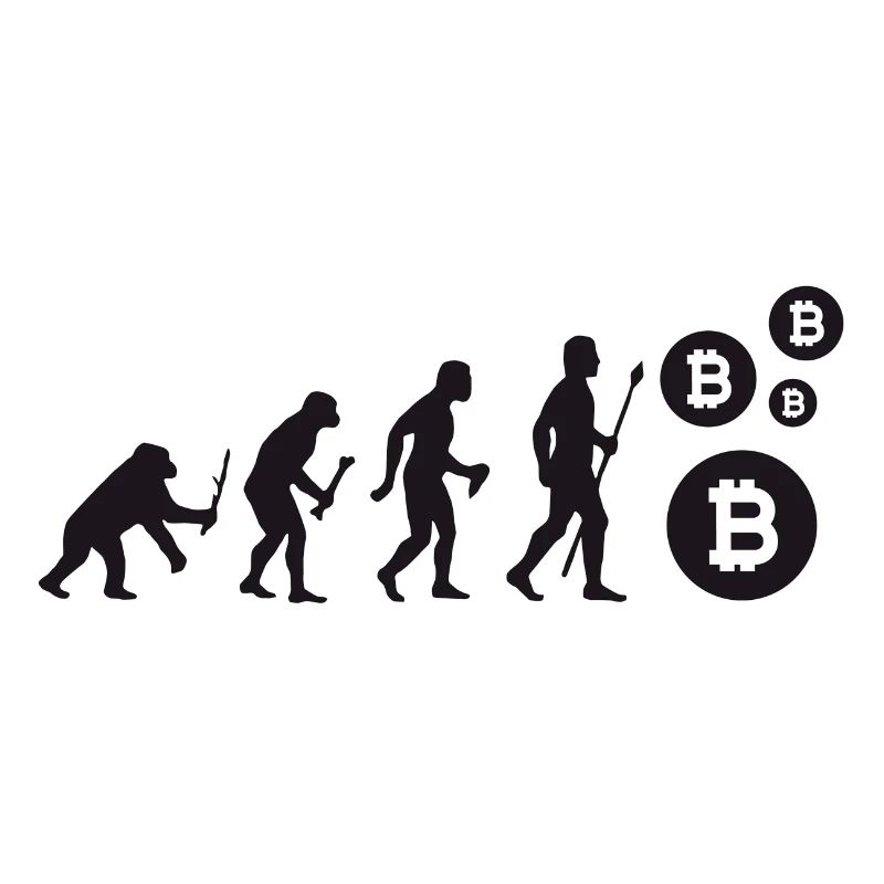 Evolution Bitcoin Bit Coin Shirt