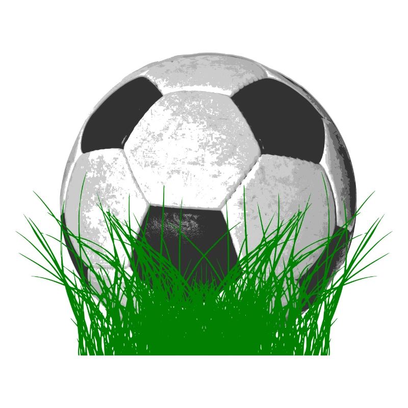 Ballon de soccer dans l'herbe
