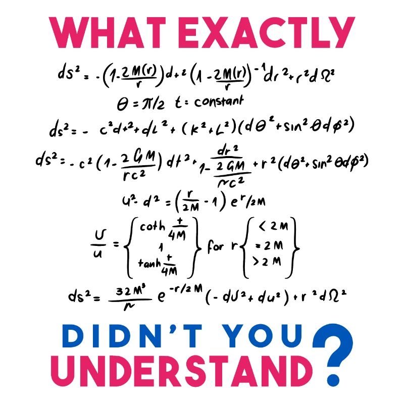 Physics and Math formula Joke