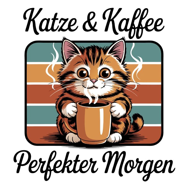 Katzenkaffee Retro Kaffeepause