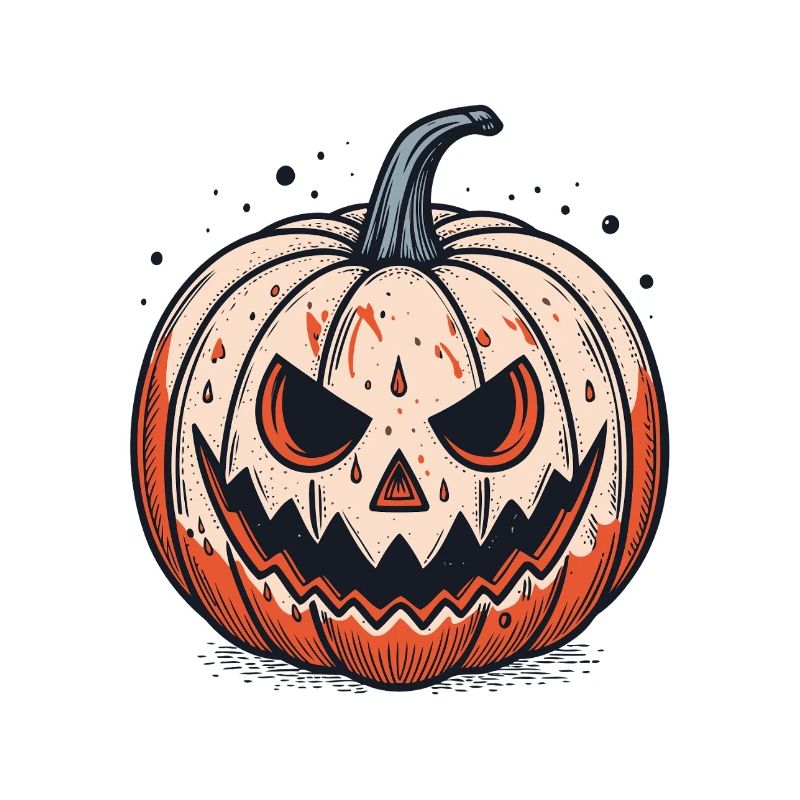 Gruseliger Jackolantern Kürbis