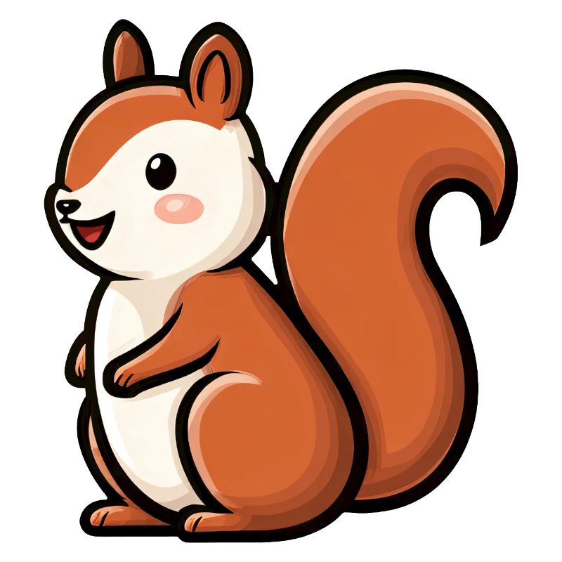 Verspielter Eichhörnchen-Charme