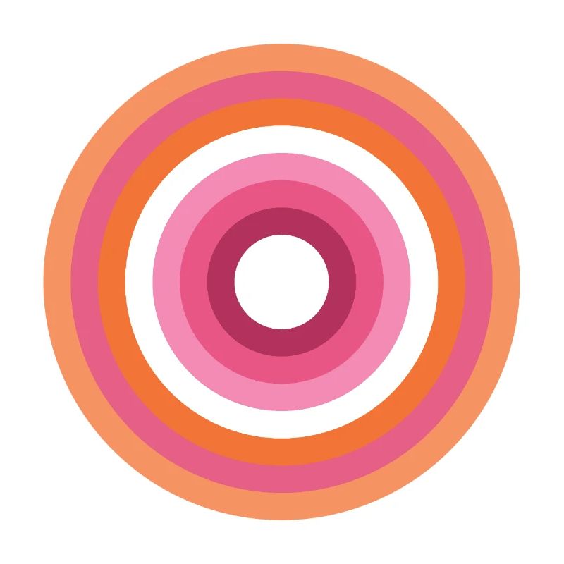 Palette Concentric Ring Lesbienne LGBTQ
