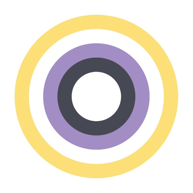 Concentric Ring Palette LGBTQ Non Binary